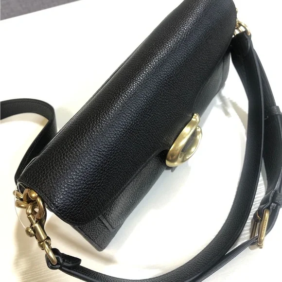Coach Tabby 26 Black Leather Shoulder Crossbody - Picture 6 of 9